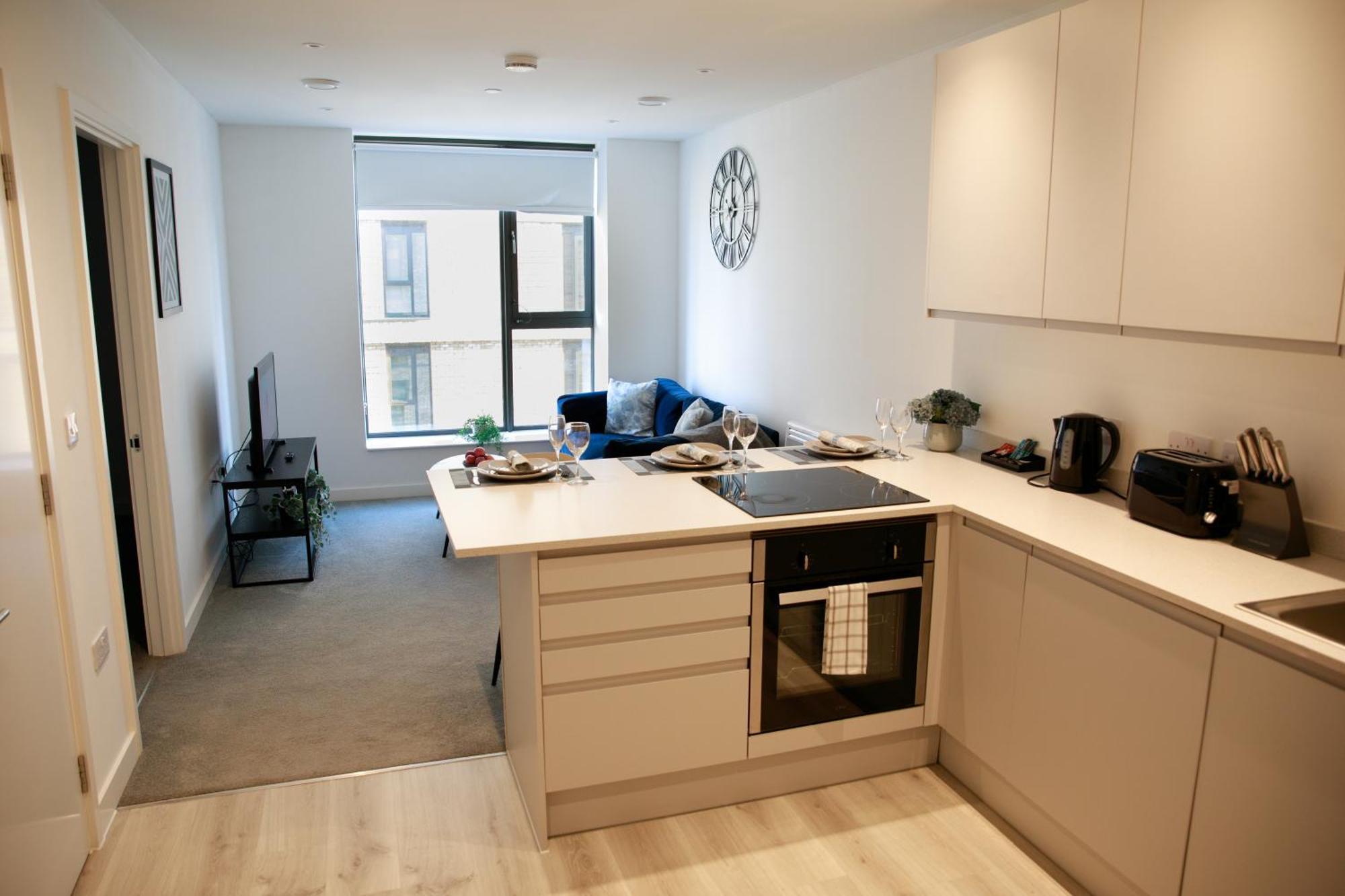 Trafford Suite Modern 1 Bed With Cinema Room Манчестер Экстерьер фото
